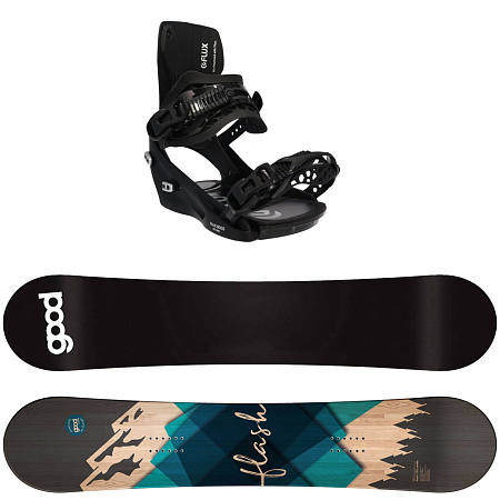 Комплит сноуборд FLASH NOSE ROCKER + крепления XF